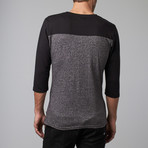 London 3/4 Sleeve Shirt // Black (L)