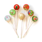 3D Snow Globe Lollipops // 6 Piece