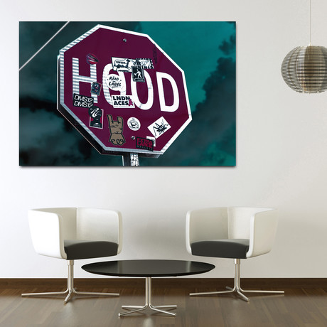 Stop By My Hood (16"W x 24"H x 1.5"D)