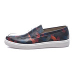 Canatan // Leroy Penny Loafer Sneaker // Black + Navy + Red (Euro: 45)