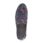 Canatan // Leroy Penny Loafer Sneaker // Black + Navy + Red (Euro: 40)