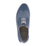 Canatan // Miles Wingtip Derby Sneaker // Blue (Euro: 45)