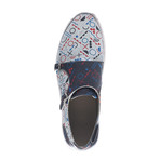 Damien Double Monk Strap Sneaker // Grey + Blue + Red (Euro: 45)