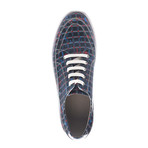 Colby Lace-Up Sneaker // Black + Blue + Red (Euro: 42)