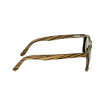 Men's Pacific Sunglasses // Brown Frame + Silver Lens