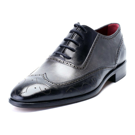 Two-Toned Dress Shoe // Black, Grey (Euro: 39)