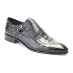 Crocodile Buckled Dress Shoe // Black (Euro: 44)