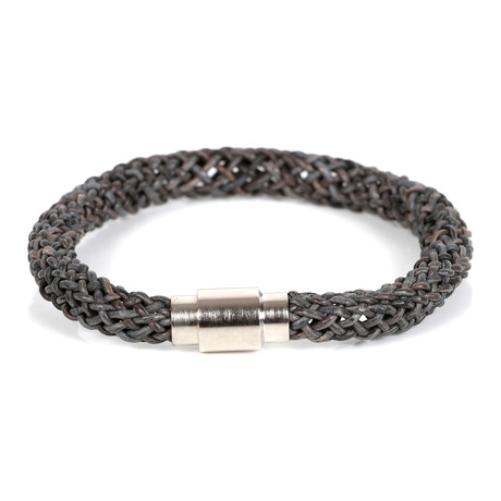 Berat Leather Bracelet // Antique Black