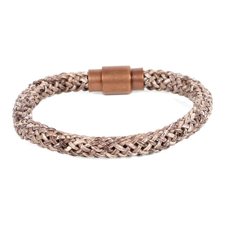 Omer Leather Bracelet // Antique Brown