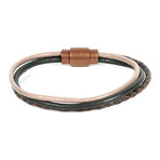 Azra Leather Bracelet // Beige