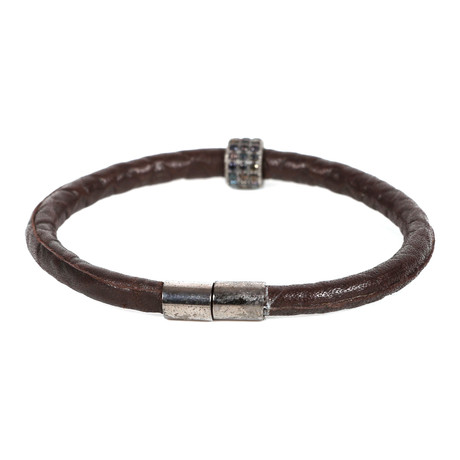 Seda Leather Bracelet // Black