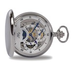 Rapport Double Hunter Moonphase Manual Wind Pocket Watch // PW41