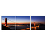 Amber Lights Golden Gate (20"W x 20"H x 0.5"D)