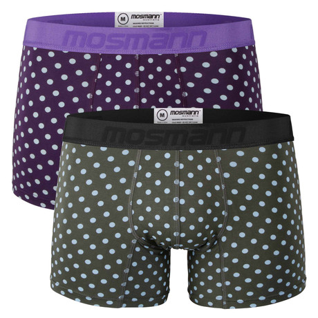 Bamboo Trunk // Green + Purple // 2 Pack (S)