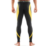 DNAmic Compression Long Tights // Black + Citron (XS)