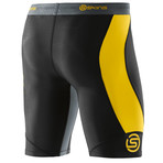 DNAmic Compression 1/2 Tights // Black + Citron (XS)