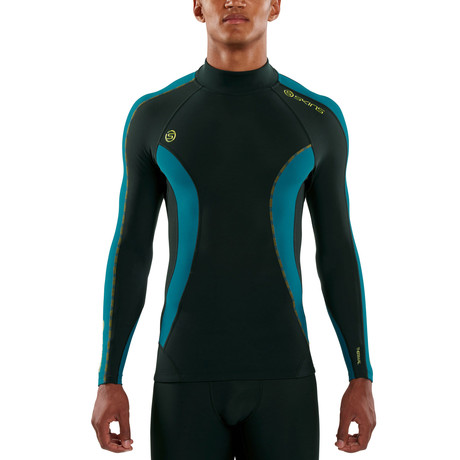 DNAmic Thermal Compression Baselayer Mock Neck Top // Alpine (Small)
