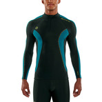 DNAmic Thermal Compression Baselayer Zipper Mock Neck // Alpine (X-Small)