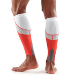 MX Compression Calf Sleeves // Lava (X-Small)