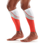 MX Compression Calf Sleeves // Lava (X-Small)