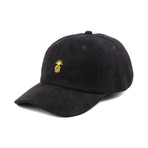 Pineapple Suede Dad Hat // Black