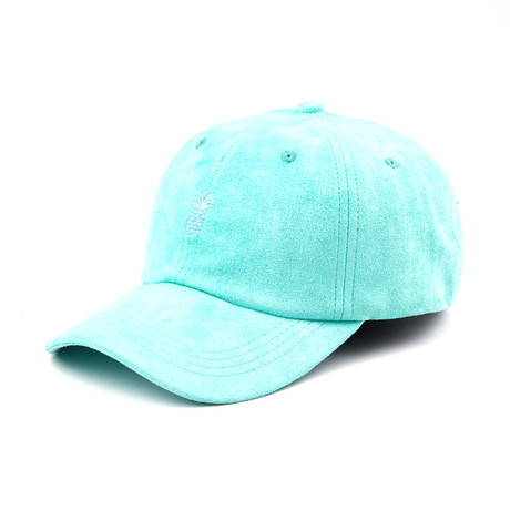 Pineapple Suede Dad Hat // Mint