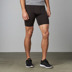 Apex Light Compression Short // Black + Gun Metal (Small 30")