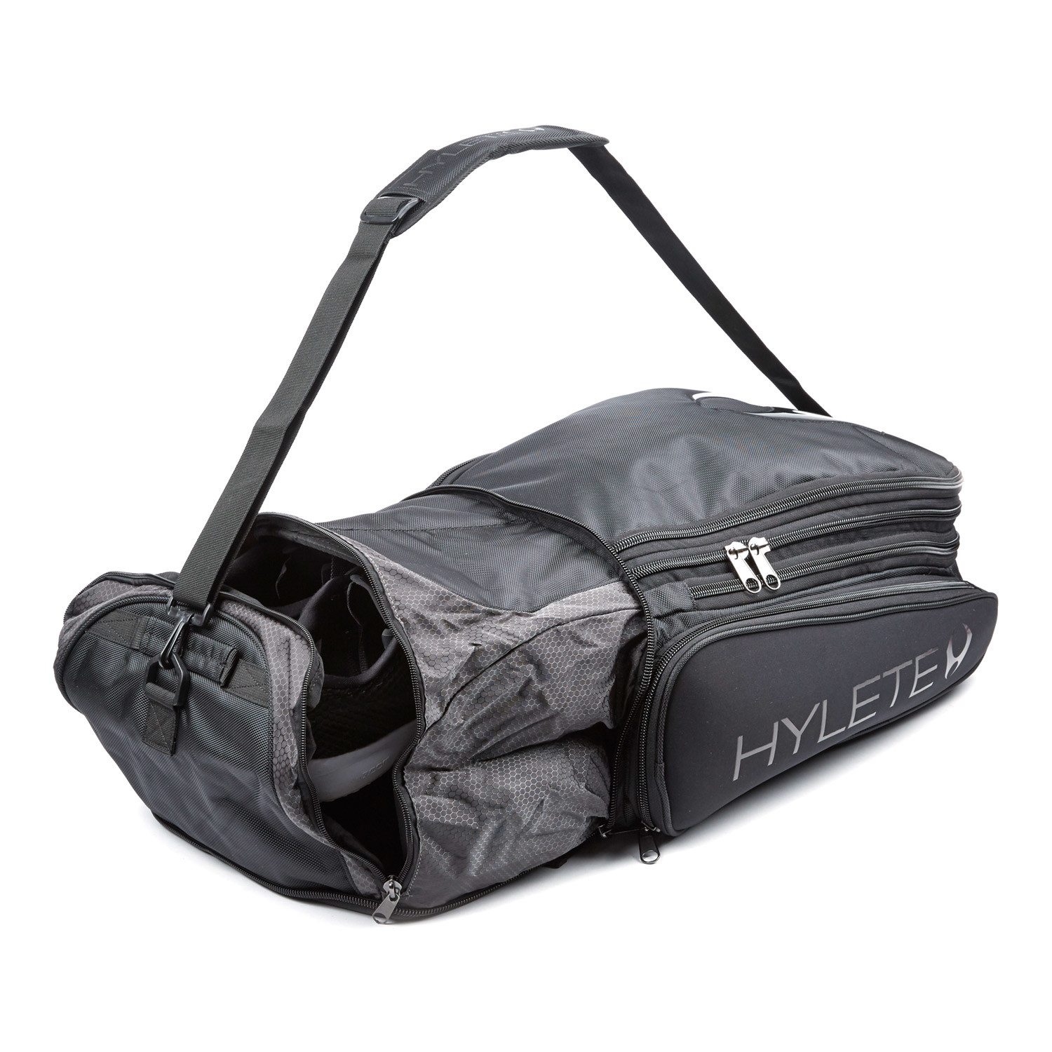 Icon Xl Convertible Backpack // Black + Stealth Black - Hylete - Touch ...