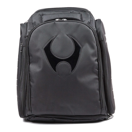 Icon Exapnadable Backpack // Black + Stealth Black