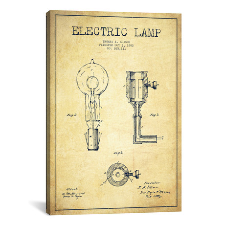 Electric Lamp II (18"W x 26"H x 0.75"D)