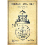 Electric Bell Vintage (18"W x 26"H x 0.75"D)