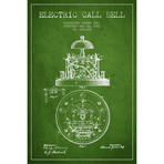 Electric Bell Green (18"W x 26"H x 0.75"D)
