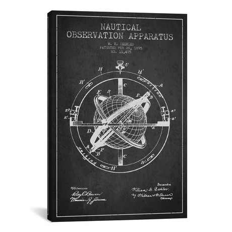 Nautical Observation Apparatus // Charcoal (26"H x 18"W x 0.75"D)