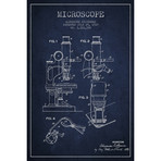 Microscope II // Navy (18"W x 26"H x 0.75"D)