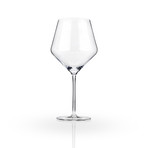 Raye Collection // Crystal Burgundy Glass // Set of 4