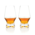 Raye Footed Crystal Scotch Glasses