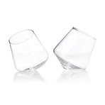 Raye Collection // Rolling Crystal Tumbler // Set of 4