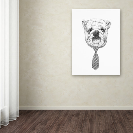 Bulldog // Canvas (14"W x 19"H x 2"D)