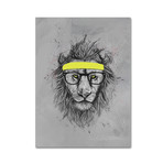 Hipster Lion // Canvas (14"W x 19"H x 2"D)