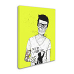 Hipsters Not Dead Color // Canvas (14"W x 19"H x 2"D)