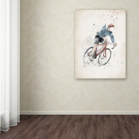 I Want To Ride My Bicycle // Canvas (14"W x 19"H x 2"D)