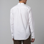 Ezra Long-Sleeve Button-Down Shirt // White (L)