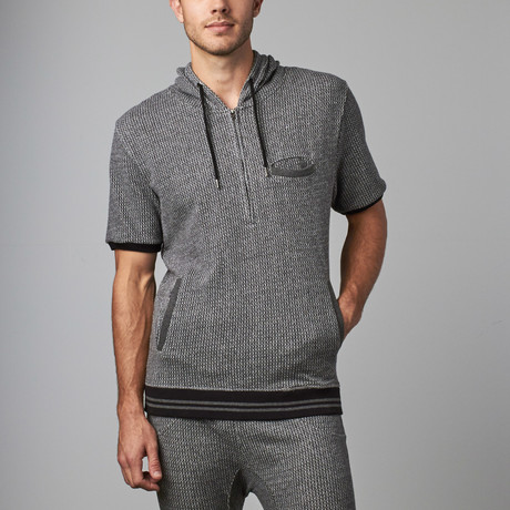 Diego Short-Sleeve Hooded Pullover // Castle Rock (S)