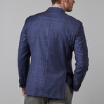 Wool Sport Coat // Blue Window Pane (US: 40S)