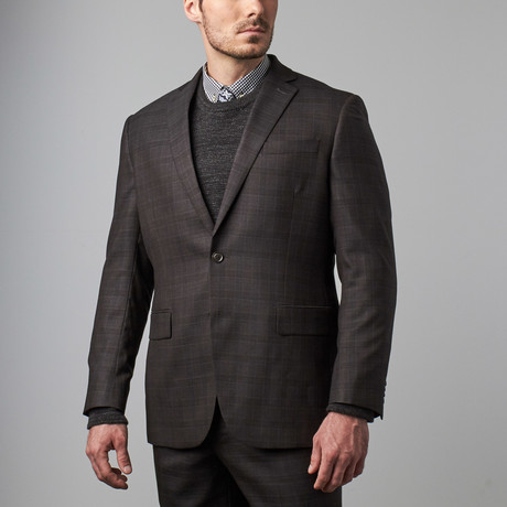 Wool Suit // Cocoa Check (US: 36R)