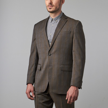 Wool Suit // Gray + Tan Check (US: 36S)