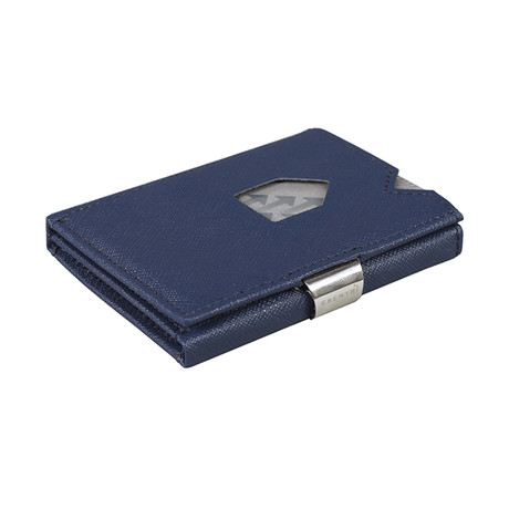 Leather Wallet // Saffiano Blue