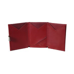 Leather Wallet // Red