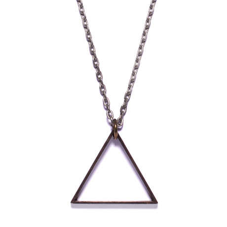 Black Triangle Necklace