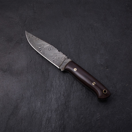 Micarta Hunting Knife // Brown